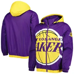 スターター レディース アウター ジャケット・ブルゾン パーカー Menstarter Purple Los Angeles Lakers The Triple Double FullZip Hoodのサムネイル