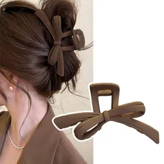 【新品】 MILANA ヘアクリップ 大きめ リボンヘアクリップ バレッタ バンスクリップ ヘアアクセサリー 大人向け 可愛い エレガント 軽い 強力 髪留め 髪飾り 韓国風 hair clip 髪留め 日常使用 入浴時に使用 結婚式 出掛け 母の日 オフ 0