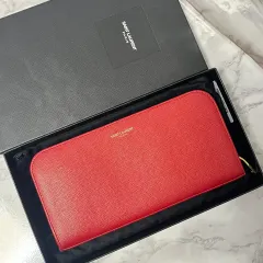 OS イヴ・サンローラン ジップ アラウンド 長財布