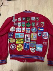 坊主様専用】VAN JACKET テーラードジャケット レッド 金ボタン - メルカリ