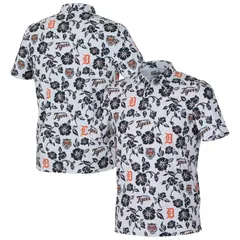 レインスプーナー レディース トップス Tシャツ ポロシャツ Mens Reyn Spooner White Detroitigers Pua Performance Polo Tgr White ホのサムネイル