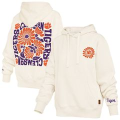 프레스 박스 레이디스 탑스 티셔츠 파커 Womens Pressbox Cream Clemson Tigers Elena Janise Hoodie Clm Beige 베이지