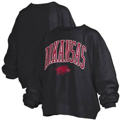 프레스 박스 레이디스 탑스 티셔츠 플러스 사이즈 스웨트 Womens Pressbox Black Arkansas Razorbacks Plusize Nelson Janise