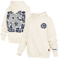 프레스 박스 레이디스 탑스 티셔츠 파커 여성 프레스박스 Cream Penn State Nittany Lions Elena Janise Hoodie Pst