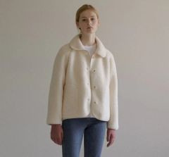 新品】lawgy different material fluffy coat - メルカリ