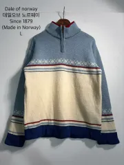L Dale of norway デールオブノルウェー ハーフジップ ニット ウール100%のサムネイル
