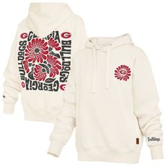 프레스 박스 레이디스 탑스 티셔츠 파커 Womens Pressbox Cream Georgia Bulldogs Elena Janise Hoodie Uga Beige 베이