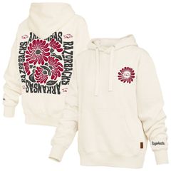 프레스 박스 레이디스 탑스 티셔츠 파커 Womens Pressbox Cream Arkansas Razorbacks Elena Janise Hoodie Ark Beige
