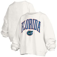 프레스 박스 레이디스 탑스 티셔츠 플러스 사이즈 스웨트 Womens Pressbox White Florida Gators Plusize Nelson Janise Swea