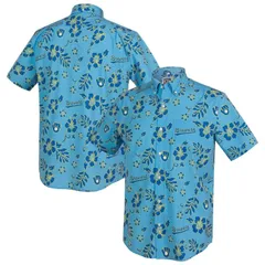 レインスプーナー レディース トップス Tシャツ ダウン Mens Reyn Spooner Light Blue Milwaukee Brewers Cooperstown Kekai Perforのサムネイル