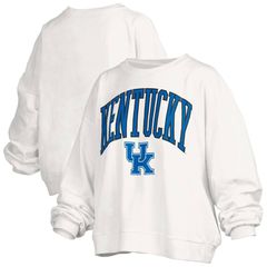 프레스 박스 레이디스 탑스 티셔츠 플러스 사이즈 스웨트 Womens Pressbox White Kentucky Wildcats Plusize Nelson Janise S