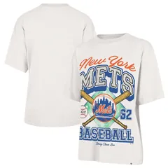 アンブランデッド レディース トップス Tシャツ Unbranded Womens 47 x Stoney Clover Lane Sand New York Mets Crossover Base Foundation TShirt Met Multi マル
