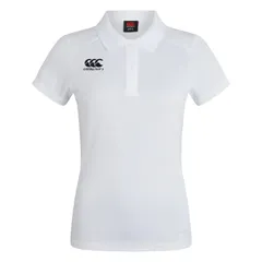 カンタベリー レディース トップス Tシャツ ポロシャツ Canterbury WomensLadies Club Dry Polo Shirt White ホワイトのサムネイル
