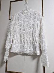 オーディアミューズ　Audie a Muses レースペプラム 長袖 42 オーディアミューズ Audie a Muses レースペプラム 長袖 42 - メルカリ