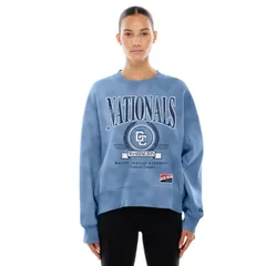 ニューエラ レディース トップス Tシャツ スウェット Womens New Era Blue Washingtonationals 2025 City Connect Pullover Sweatshirt Nat Blue ブルー