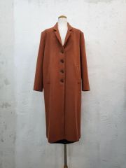 CLANE ダブルウールロングコート ブラウン - メルカリ