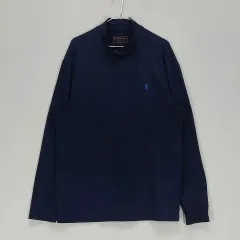 U.S. POLO ASSN. メンズ110 タートルネックTシャツ 2023年 秋冬 ネイビー 01796