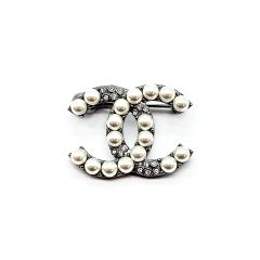 CHANEL パール ブローチ ピンバッチ シルバー美品メンテナンス済 