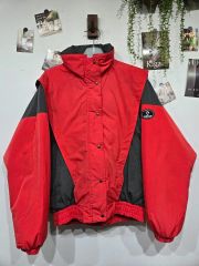 ellesse ブルゾンジャケット M-L赤レッド スキー/スノボ 年代物 - メルカリ