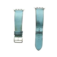 エルメス HERMES Apple Watch 35mm レザーベルト バンド サックスブルー /SS ■OS ■GY19