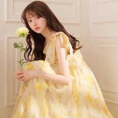 アイボリー (fm3298) XSサイズあり【ROBE de FLEURS/ローブドフルール