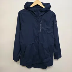 L THE NORTH FACE ザノースフェイス ネイビー フード 軽量 ウィンドブレーカー