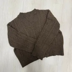 新品) 冬ニット 7千円 ブラウン カラー
