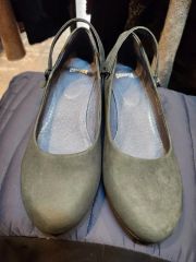 美品》カンペール KARST2 レザーシューズ メリージェーン ブラック 38 