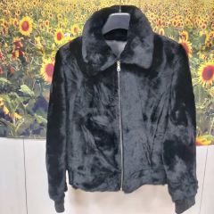 美品 ノースビーチ ブラックナファ ミンク コート ショート 本毛皮 