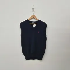 ポロ ラルフローレン ニット ベスト ネイビー ユニセックス L