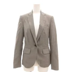 スーツセレクト SUIT SELECT 美品 テーラードジャケット 長袖 ノッチドラペル シングルボタン 7 グレー /YJ ■GY59