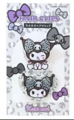 ハローキティ クロミ レオパード 前髪 ヘアクリップ