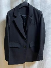 MUJI Labo 撥水 高密度織り スタンドカラージャケット 黒 XXS〜XS