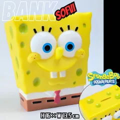【 SpongeBob SquarePants ( スポンジボブ )  】スポンジボブ ソフビバンク / 貯金箱〚アメリカン雑貨 アメトイ〛のサムネイル