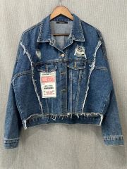 Darich ダーリッチパネルデザインシルエットぺプラムジャケット GRY