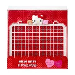 ハローキティ メッシュパネル 小物入れ フック サンリオ 💓‪ 楽しみにしてた飾り収納シリーズ💓‪ やっとキティちゃんきたーー‬‬
