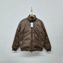 BEAMS ブラック ブラウン リバーシブル ダウン アウター レディース Mのサムネイル