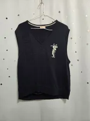 DAKS ダックス ブラック ニット ベスト 105のサムネイル