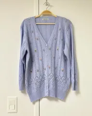 ヴィンテージ 花 刺繍 エンブロイダリー カーディガン