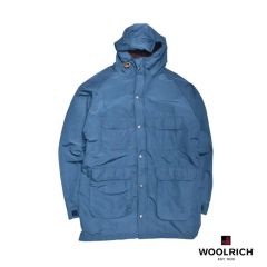 385】WOOLRICH フード付きダウンジャケット 紺色 Mサイズ - メルカリ