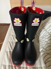 新品未使用 HUNTER ✖︎WIGGLE WIGGLEコラボ プレイトールブーツ