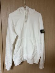 STONE ISLAND ニット パーカー Lホワイト ダブルジップ - メルカリ