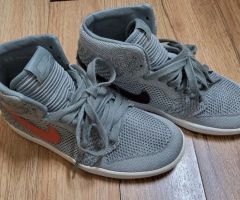 Nike Air Jordan 1 Flyknit Grey Gold - メルカリ