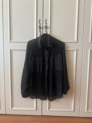 BLACK COMME des GARCONS シースルー長袖シャツ XS - メルカリ