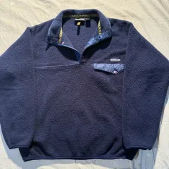 90s ジャマイカ patagonia パタゴニア Synchilla（シンチラ） スナップ-T ネイビー