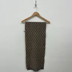 FENDI フェンディ FF ロゴ マフラー ブラウン