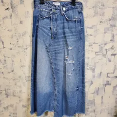 ZARA ウィメンズ デニム ロング丈スカート xs