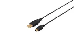 ＢＵＦＦＡＬＯ ＵＳＢ２．０ケーブル（Ａ ｔｏ ｍｉｎｉＢ） スリムタイプ ２．５ｍ ブラック BSUAMNSM225BK