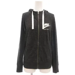ナイキ NIKE パーカー ジップアップ 長袖 ロゴプリント ラグランスリーブ S チャコールグレー /IB ■ECA001