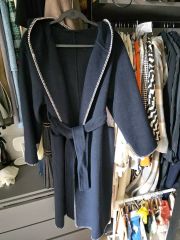MUGUET ロングコート ホワイト フリルデザイン | Mercari